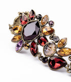 Trendy Antique Gold Plated Rhinestone Statement Bracelet Jewelry Fashion Charm Bracelets Bangles for Women