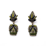 Trendy Statement Jewelry Elegant Antique Gold Plated Long Dangle Drop Earrings for Women 
