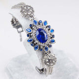 Turkey Jewelry Wholesale Latest Design Bohemian Retro Silver Resin Crystal Bracelet Bracelet For Women
