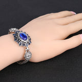 Turkey Jewelry Wholesale Latest Design Bohemian Retro Silver Resin Crystal Bracelet Bracelet For Women