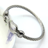 Two-Color Titanium Steel Bracelet Hooks Fashion Jewelry Infinity Love Charm Bracelets & Bangles For Women