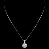 Multi Prongs Synthetic simulated Diamond Necklaces Heart and Arrows CZ Pendant Necklace with 8mm 2ct Cubic Zirconia 