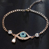 New Arrival Evil Eye Three Colors Austrian Rhinestnes Bracelets For Women Rose Gold Plated Pulseira Jewelry Bijoux 