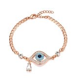 New Arrival Evil Eye Three Colors Austrian Rhinestnes Bracelets For Women Rose Gold Plated Pulseira Jewelry Bijoux 