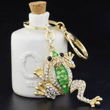 Unique Crown Frog Keyring Keychain Fashion Metal HandBag Pendant Purse Bag Buckle key chains holder Accessories Gift 