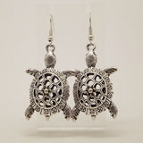 Unique Tibetan Silver Hollow Out Carved Animal Elephant Drop Dangle Fashion Vintage Earrings For Women Gift Jewelry