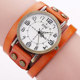Vintage Cow Leather Bracelet Watch High Quality Women WristWatch Luxury Casual Quartz Watch