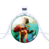 Vintage Silver Pendant Necklace Newest Fairy Marine Organisms Statement Chain Necklace Fashion Whales Piranha Necklace