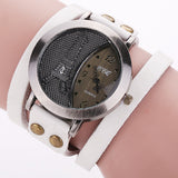 Vintage Tower Watch Genuine Leather Bracelet Watches Women WristWatch Quartz Watch