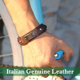 Vintage Bracelet Charm Italian Genuine Leather Bracelets Men Bracelets For Women Best Friends Jewelry 