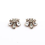 Vintage Style Small Resin Stone Stud Earrings Fashion Jewelry Women Retro Brincos