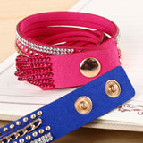Vintage Unisex Multilayer Leather Bracelet Christmas Gift Charm Bracelets Vintage Jewelry For Women Pulsera