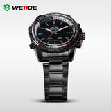 WEIDE Men Sports Military Watch Male Quartz Analog LED Digital 24hour Dispatch Waterproof Multifunction Mens Wristwatches