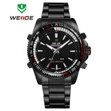 WEIDE Men Sports Military Watch Male Quartz Analog LED Digital 24hour Dispatch Waterproof Multifunction Mens Wristwatches