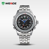 WEIDE relogio masculino Luxury Brand Wristwatches Men Quartz Digital Mov't Analog Display Casual Waterproof Watch