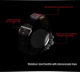 WEIDE New Men Fashion Wristwatches Luxury Famous Brand Men's Leather Strap Watch Sports Watches With High Quality Waterproof