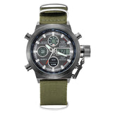 Watches men luxury brand AMST dive LED digital sport Military Watch Genuine Leather quartz wristwatches