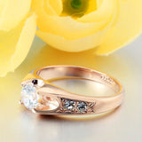 Wedding Ring 18k Gold Plated Polish Rings For Women Fashion Brand Jewelry Antique Rings Accessories