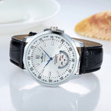 Winner Brand Luxury Watch Men Analog Automatic Self Wind Mechanical WristwatchesWith Black Leather Strap Sport Relogio