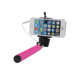Wired Selfie Sticks Handheld Monopod Built-in Shutter Extendable +Mount Holder Photo For iPhone Samsung Smartphone Phones Camera