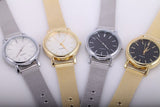 Women Wristwatches with Gold Band Fashion Women Dress Watch Brand New Stainless Steel Watches Women Relogio Feminino