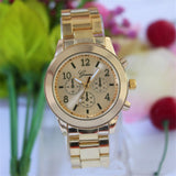Women Dress Watches Geneva Stainless Steel wristwatch women Watch Luxury Casual Relogio Men Quartz watch