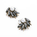 Women Irregularity Simulated Pearl Spike Stud Earrings Fashion Jewelry