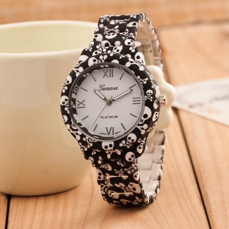 Women Watch Fashion Casual Plastic Flower Geneva Quartz Watch Elegant Popular Women Wristwatch Relogio Feminino Clock