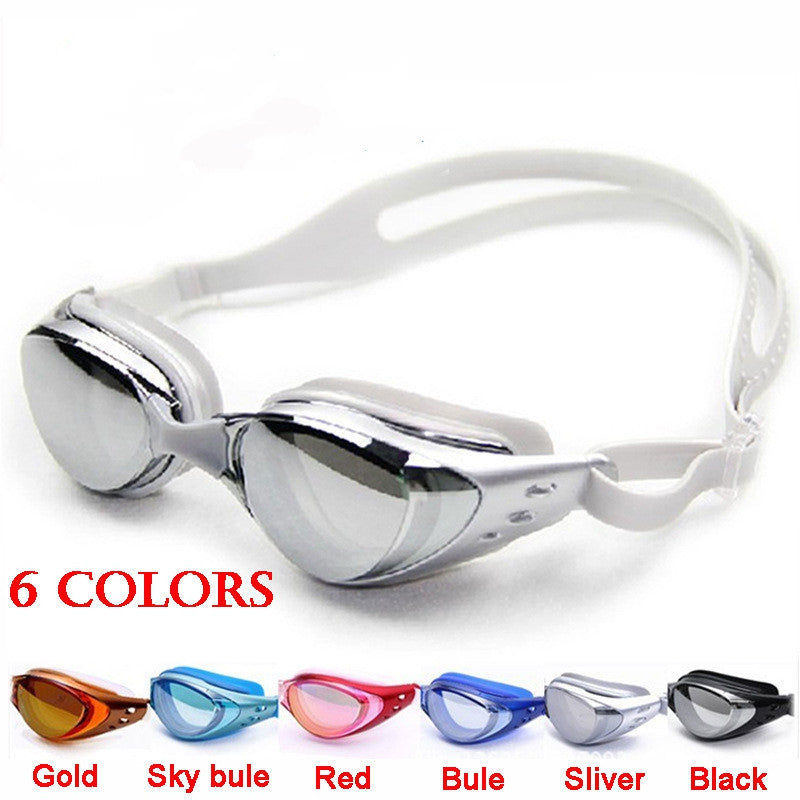 Anti-fog mirrored Adjustable Eyeglasses men women unisex coating swimming glasses adult goggles