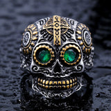 skull ring men stainless steel Hip-hop retro punk personality biker jewelry