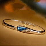Fashion crystal bracelet for women vintage 925 sterling silver bracelet fashion jewelry romantic gift for Women