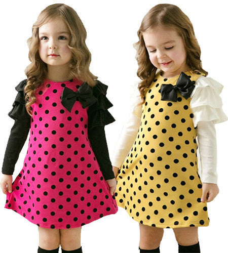 Girl dress baby kids clothes New fashion high quality cotton spring children clothing long-sleeve girls princess dress