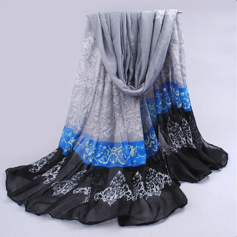 Hot sell fashion Totem female thin long design cotton scarf women's autumn and winter bali yarn oversized beach towel