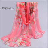 Hot wonderful flower long soft scarfs wrap shawl for elegant women han edition scarf scarves shawls