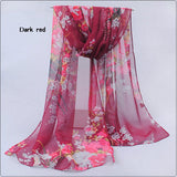 Hot wonderful flower long soft scarfs wrap shawl for elegant women han edition scarf scarves shawls