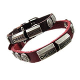 Leather bracelet high quality punk cowhide bracelet Rock styel 100% Pure handmade jewelry 100% genuine leather
