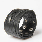 Leather bracelet high quality punk cowhide bracelet fashion jewelry 100% genuine leather handmade jewelry