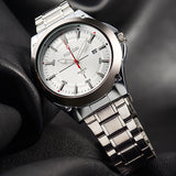 Men wristwatch quartz watch full stainless steel watch mans fashion casual watch Men's Dress Watches