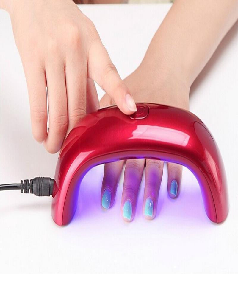Nail dryer nail gel polish mini nail dryer LED UV lamp for curing dryer curing lamp led rainbow lamp for nail art tools