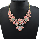 New design high quality jewelry fashion women color acrylic statement collar necklace Necklaces & Pendants