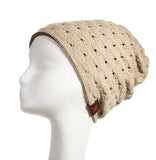 New reversible knitted winter female beanie hat women's warm hats women Chunky Baggy cap