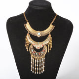 new Fashion maxi Statement Necklace & Pendant women Gypsy Vintage Choker Collar Ethnic bohemian necklace women fine jewelry