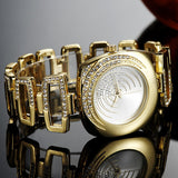 New Luxury Fashion designer Rhinestone wrist watches For Ladies gold Women dress clock silver band Female oem quartz watch