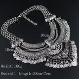 new design retro coin multi layer necklace gold necklaces & pendants vintage bohemian turkish jewelry 