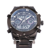 New fashion stylish sport waterproof steel ASJ clock army LED digital men military outdoor wrist quartz swimming watch 