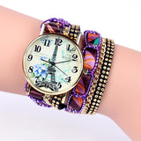 popular fashion design iron tower Ladies Watches casual style bracelet watch women's apparel Geneva watch brand long chain