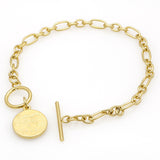 New Fashion Popular 18K Gold "Be Yourself" Letter Pendant Chain Bracelets & Bangles Jewelry For Women