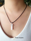 quartz necklaces Pendant Necklace women jewelry accessories chain with crystal agate necklace