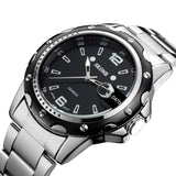 Luxury Brand Oirignal Quartz Wristwatches With Date Full Steel Business Casual Watches Men Watch