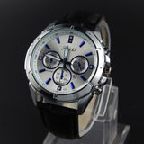 Luxury CARFUER Brand Genuine Leather Analog Display Date Men's Quartz Watch Sports Watches Men Wristwatch